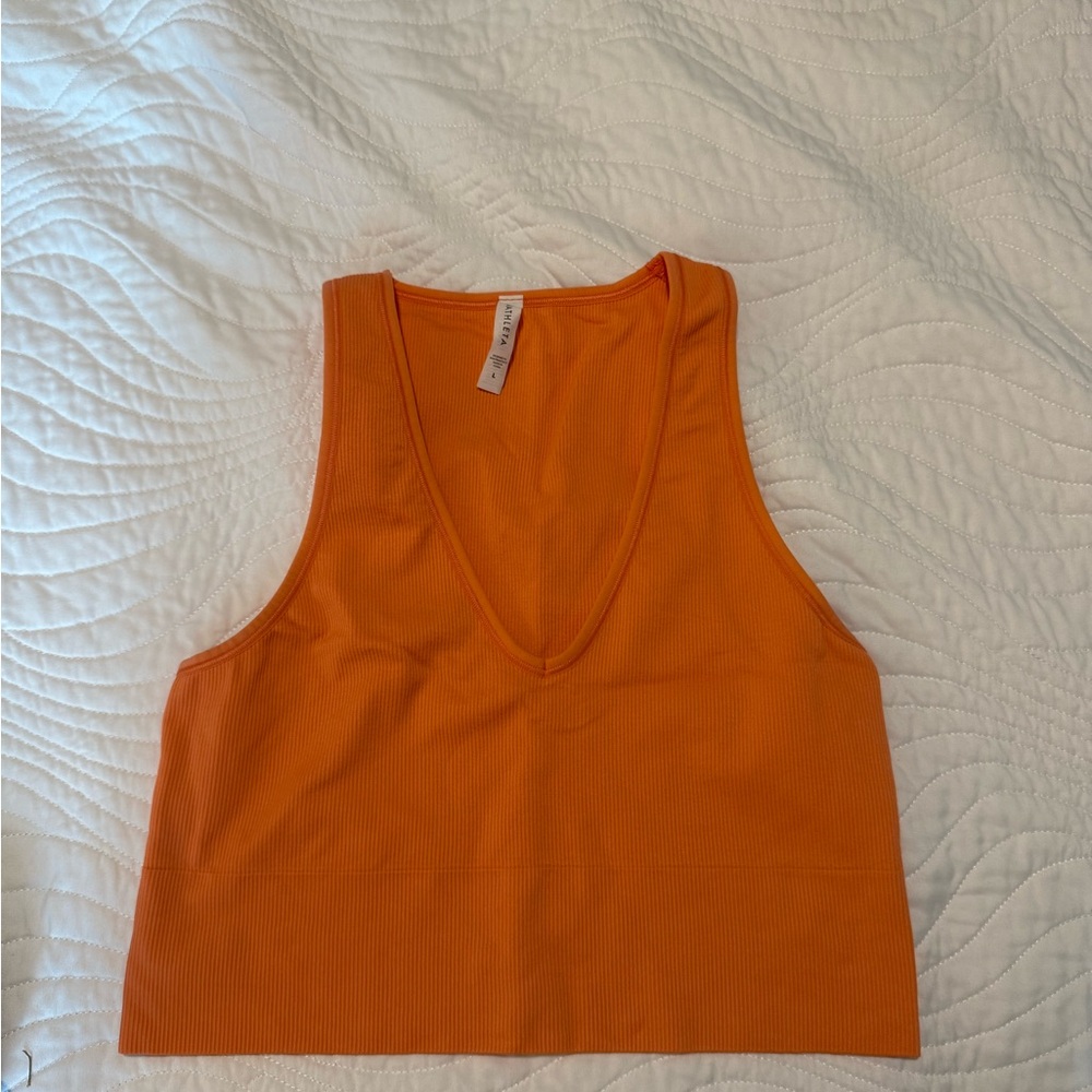 Athleta coral workout top